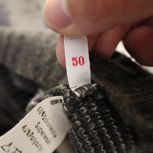 Fischer Modell vintage wool sweater men's medium gray German made size 50 - Picture 11 of 11